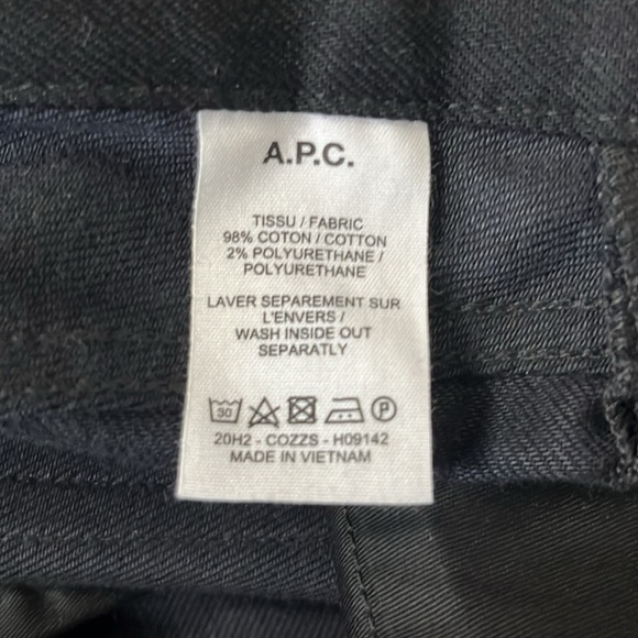 A.P.C Jean Middle Standard Noir 28 - Picture 14 of 14
